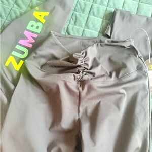 Zumba Fitness Black Leggings with Rainbow Logo
